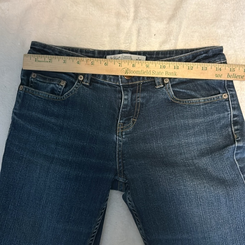 Woolrich Jeans Size 6 Womens Mid Rise Dark Wash Blue Denim Straight - Picture 9 of 13